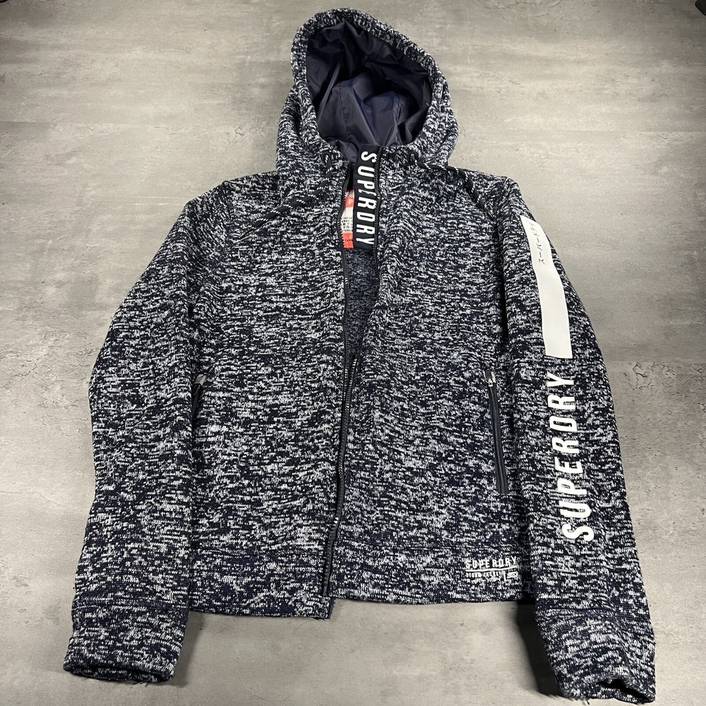 Super Dry Jacket Women S‎ Read Blue Fleece Storm Heritage Hooded  READ
